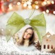 Коледна топка със снимка и пожелание - модел 21